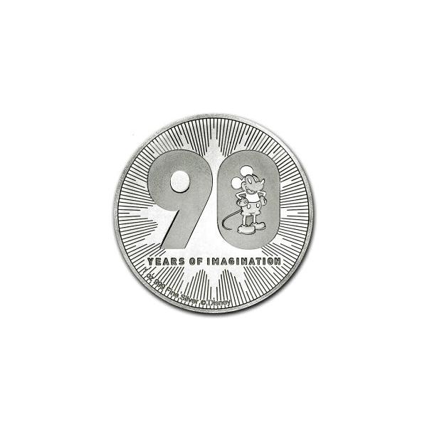 純銀コイン ミッキーマウス 誕生90周年記念銀貨 1オンス 2018年製