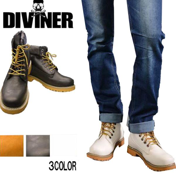 glabella（グラベラ） D【閉店セール】IVINER ワークブーツ PUレザー