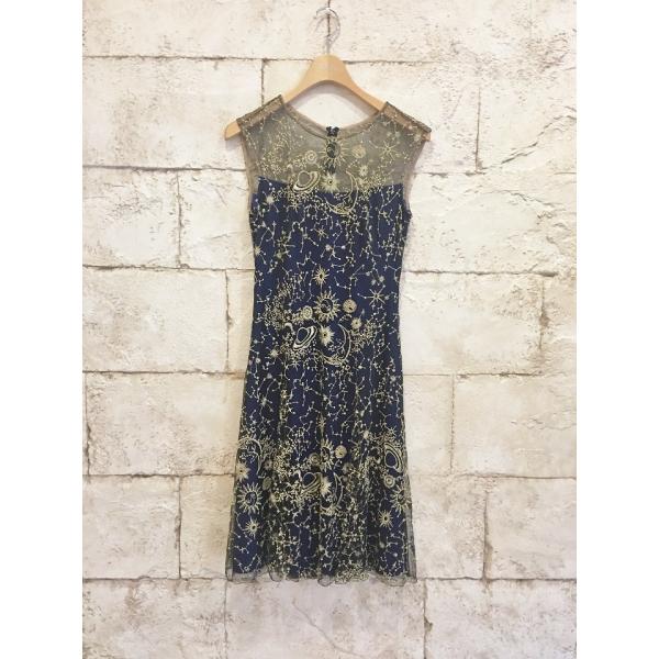 タダシ ショージ TADASHI SHOJI ノースリーブ ミディアム ドレス