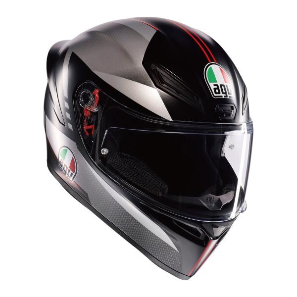 AGV AGV K1 S LAP MATT BLACK/GREY/RED フルフェイス ヘルメット
