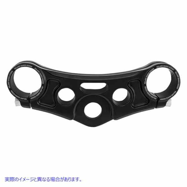 並行輸入品】 トップトリプルクランプ - グロスブラック ライザー