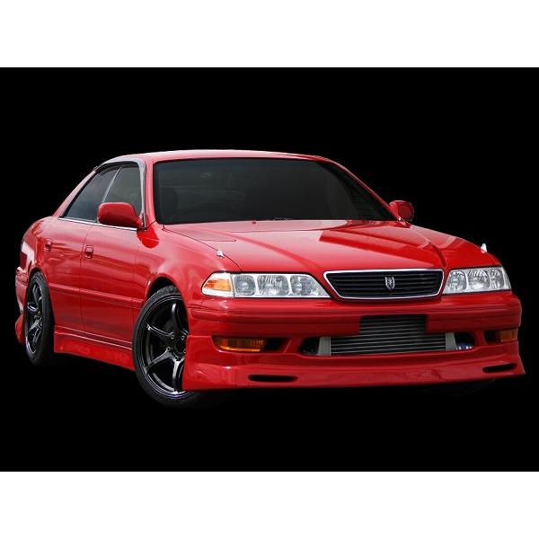 マークII JZX100 フロントハーフ 前期 エアロ FRP 未塗装 社外品 MARK