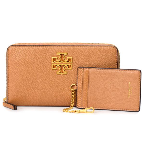 TORY BURCH（トリーバーチ） 長財布 レザー ブリテン ロゴ ジップ