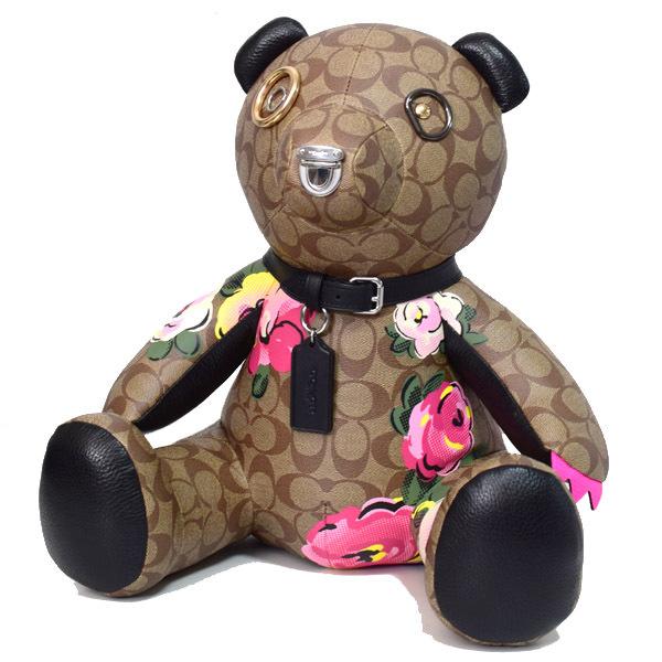 COACH（コーチ） ぬいぐるみ コーティングキャンバス ぺブルレザー