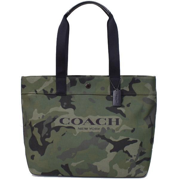 COACH（コーチ） バッグ キャンバス ぺブルレザー トート 迷彩柄