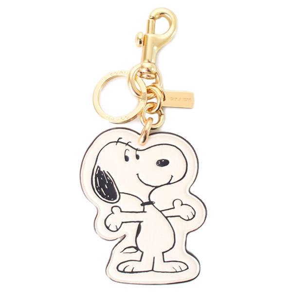 COACH（コーチ） キーホルダー スヌーピー ピーナッツ コラボ レザー