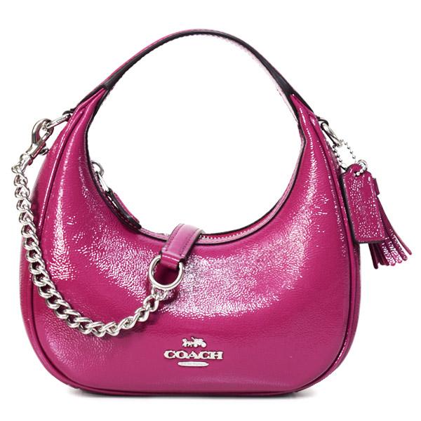 COACH（コーチ） バッグ パテントレザー 三日月型 カルメン ミニ ロゴ