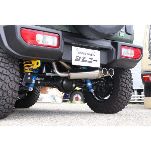 5ZIGEN JB74Wジムニーシエラ純正バンパー対応マフラー 5ZIGEN SPダブル