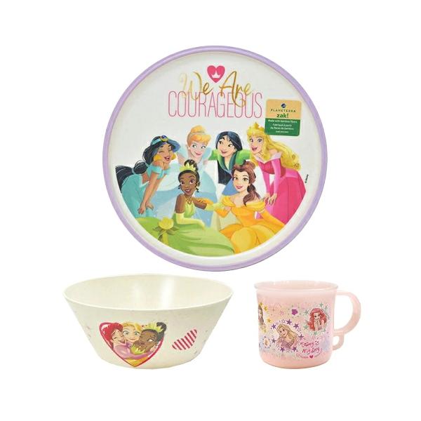 ディズニープリンセス 食器 セット ( プレート ・ ボウル プラコップ