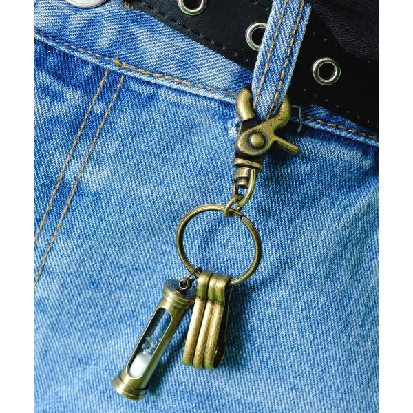 砂時計 キーホルダー カラビナ キーリング キーチェーン アンティーク