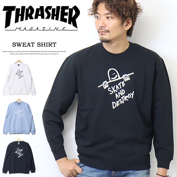 THRASHER（スラッシャー） ゴンズアートロゴ プリント スウェット