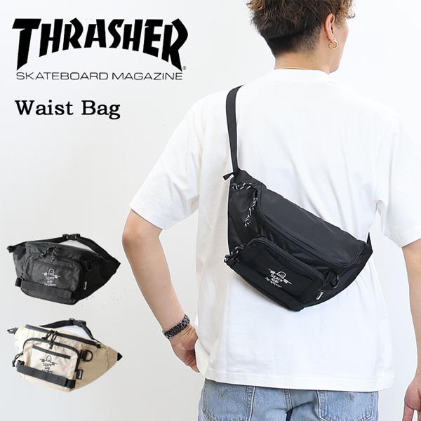 THRASHER（スラッシャー） ウエストバッグ マークゴンザレス 刺繍