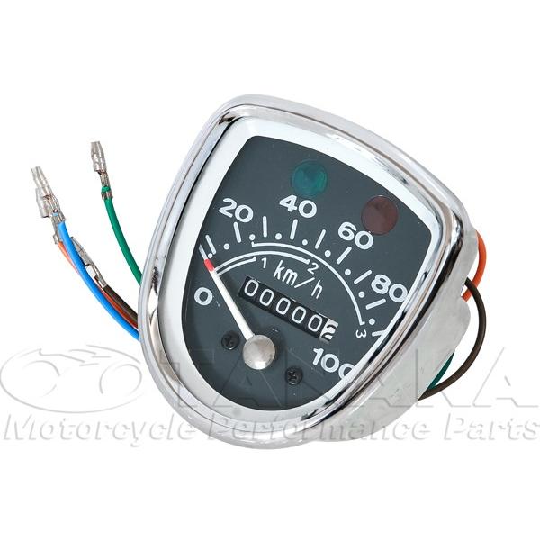 田中商会直営店】カブ用 ノーマルスタイルスピードメーター【レター