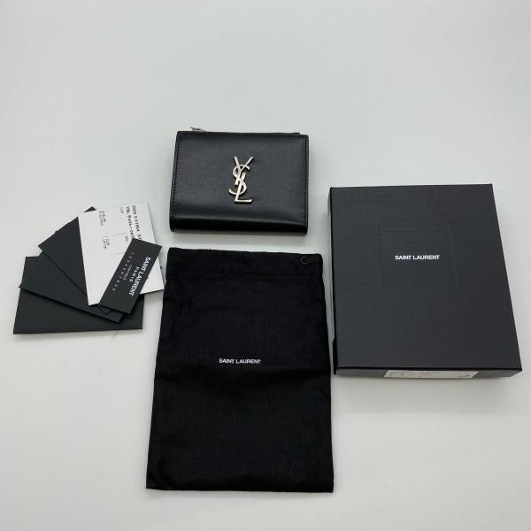 SAINT LAURENT 【SAINT LAURENT】サンローラン YSL ロゴ コンパクト 二