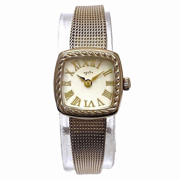 agete（アガット） スクエアフェイスウォッチ 10171120001 クォーツ