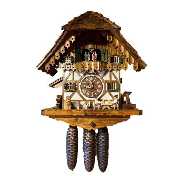 鳩時計 大型 ビールで乾杯 ドイツ製ハト時計 本物 : ヴァルト - 通販