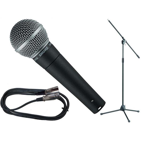 SHURE（シュア） SM58-LCE TAMAブラックマイクスタンドSET （XLR-XLR