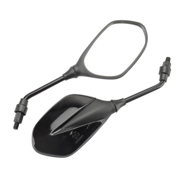 バイク ミラー 純正 タイプ ポリゴン 角型 汎用 左右セット M10 正ネジ