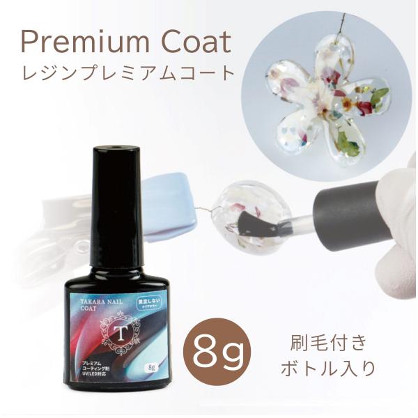 レジン コーティング剤 B プレミアムコーティング 新 8g入り 刷毛付き