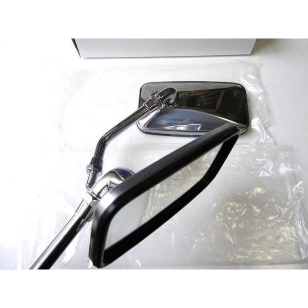 カワサキ（Kawasaki） ☆旧：純正typeスクエアミラー 10mm 正ネジSET