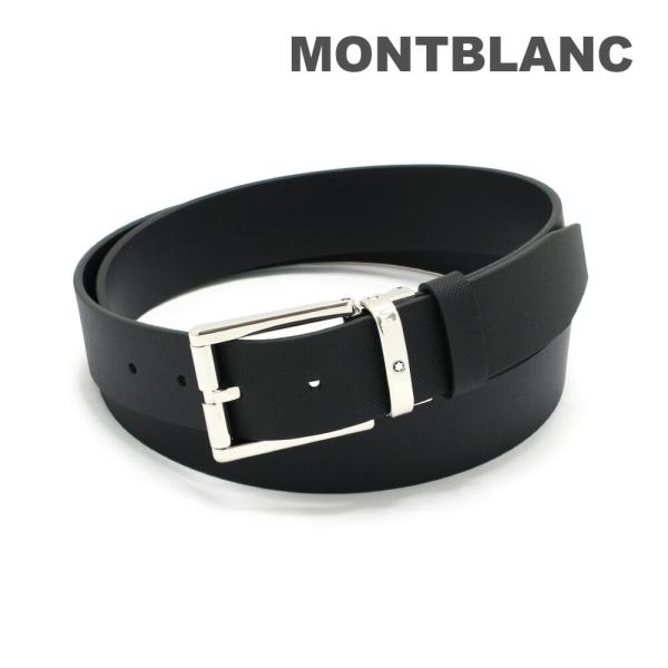 モンブラン メンズ ベルト MB126028 ブラック レザーベルト 35mm