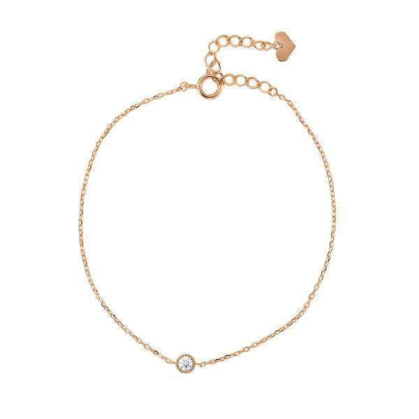 ジュエリーツツミ K10ピンクゴールドダイヤモンドブレスレット