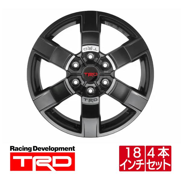 トヨタ純正 TRD 18インチ アルミホイール マットブラック 4本セット 18