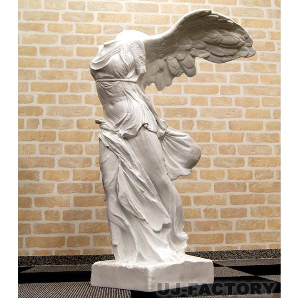 迫力の1050mm！ サモトラケのニケ像（FRP製） 白/ホワイト 勝利の女神