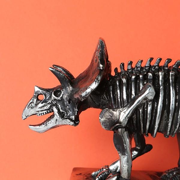 DULTON（ダルトン） トリケラトプス 化石 フィギュア 骨 シルバー 恐竜