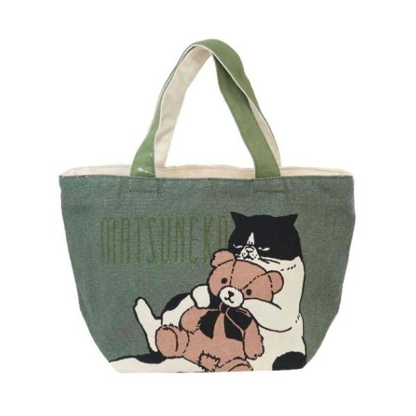 ランチバッグ ファスナー付きミニトートバッグ マツネコお気に入り