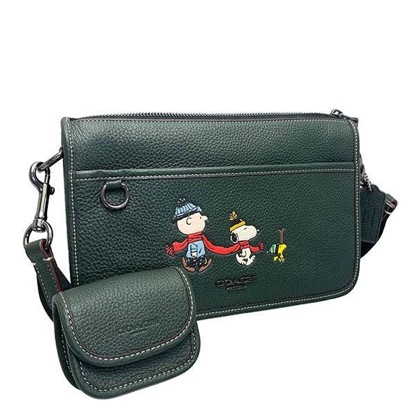 COACH（コーチ） 送料無料 バッグ メンズ ショルダーバッグ スヌーピー