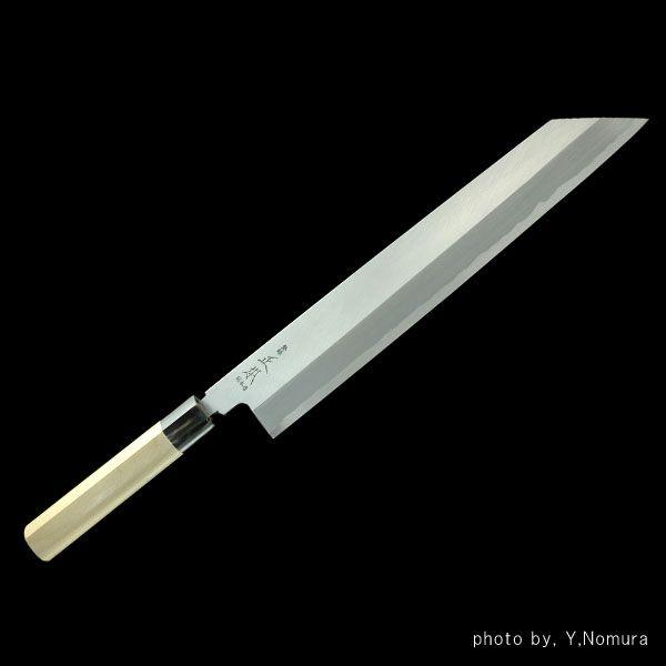 正本総本店 MASAMOTO本霞・玉白鋼 切付庖刀 （片刃）包丁 300mm KS1730