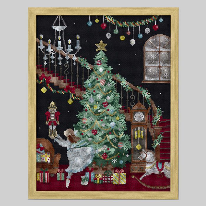 クロスステッチフレーム＜ノエルツリー＞ | リバティ 生地、編み物