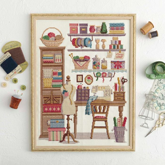 クロスステッチフレーム＜兜飾り2＞ | リバティ 生地、編み物、刺繍