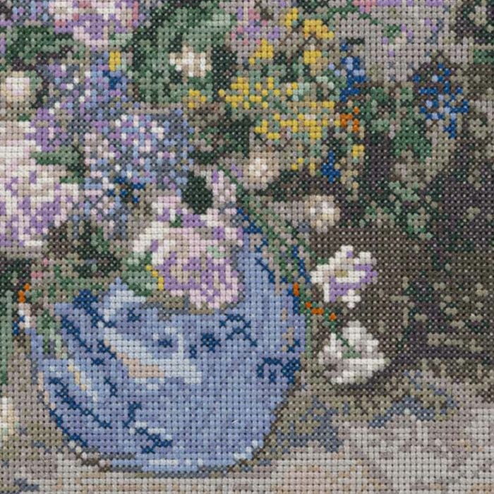 クロスステッチフレーム＜春のブーケ＞ | リバティ 生地、編み物、刺繍