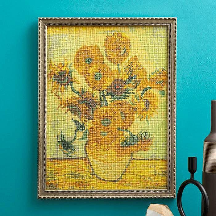 3/10予約】クロスステッチフレーム＜ひまわり2＞ | リバティ 生地