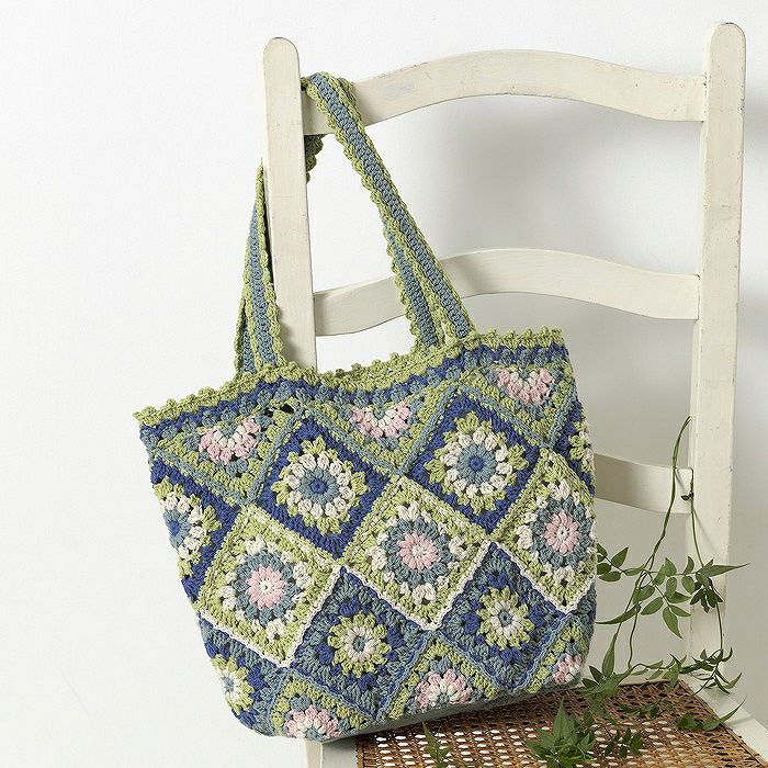 ブランケット＜睡蓮＞（編み物 材料セット） | リバティ 生地、編み物