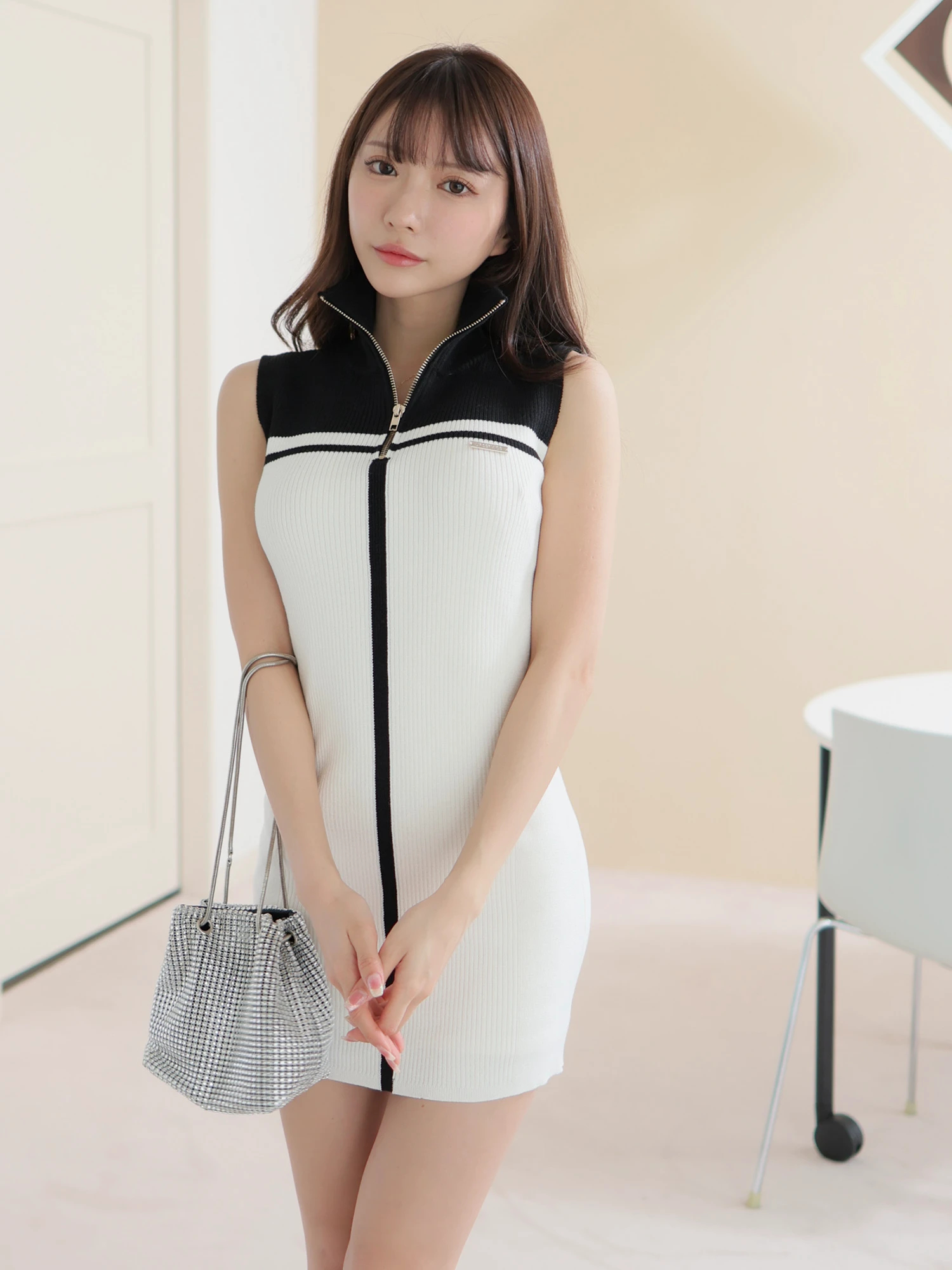 LIP SERVICE（リップサービス）｜ ハーフZIPバイカラーライン