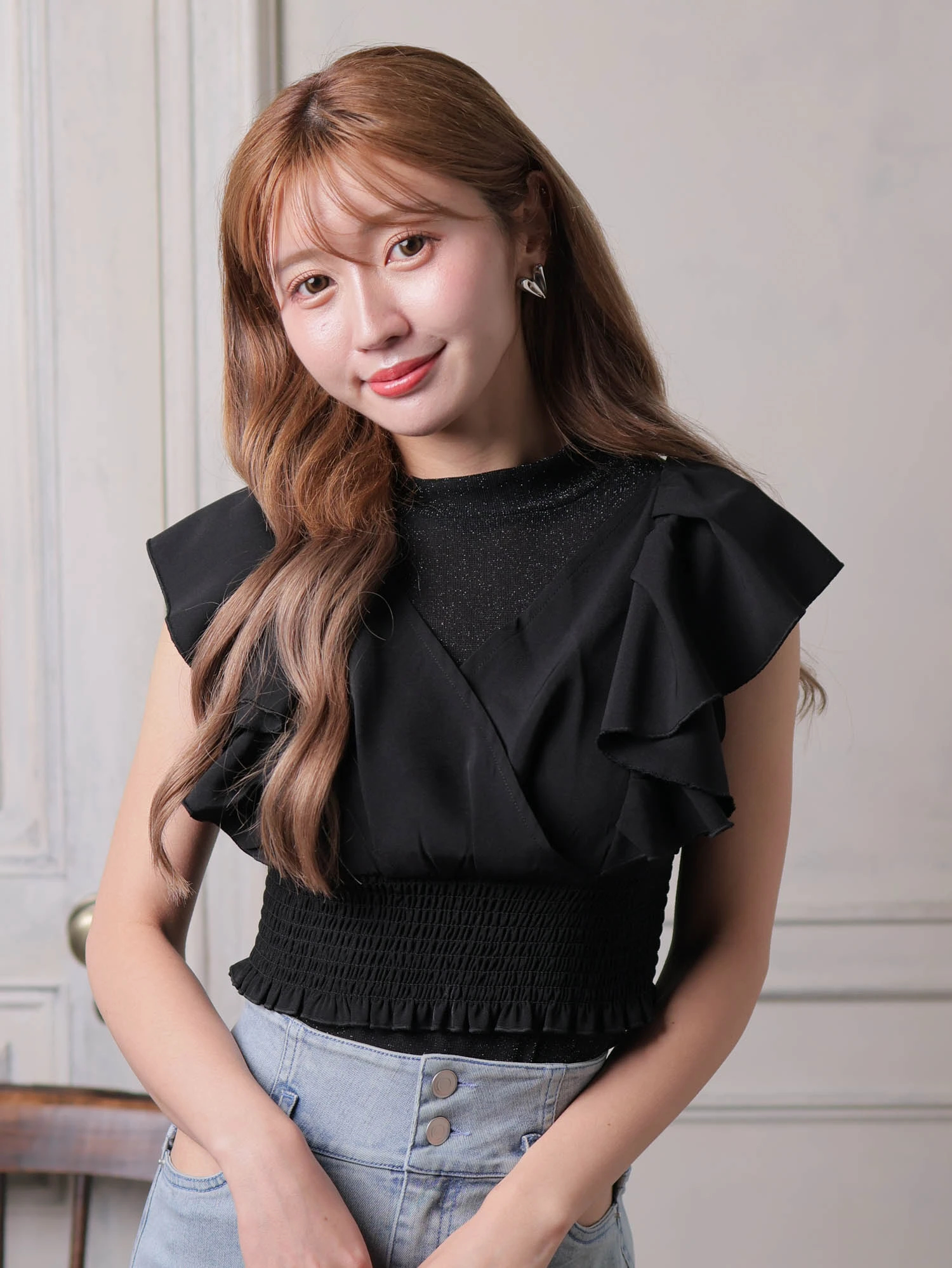 LIP SERVICE（リップサービス）｜ シアーレイヤードフリルトップス