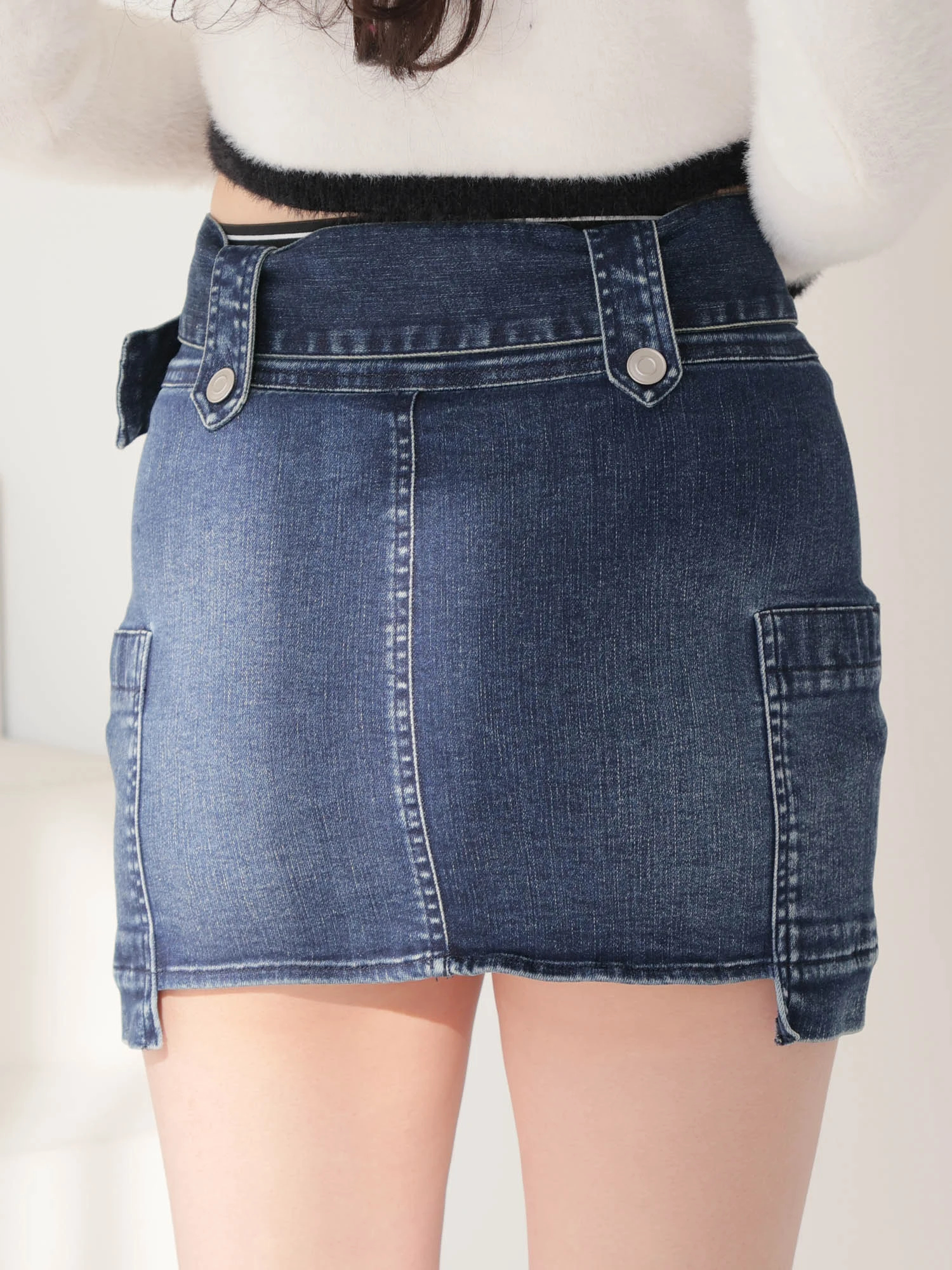 LIP SERVICE（リップサービス）｜ ウエストロゴデニムスカート