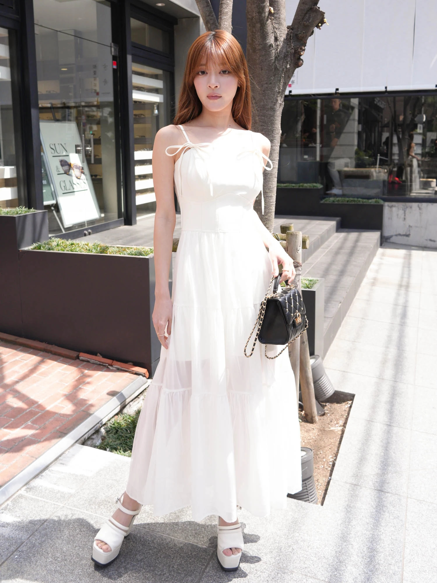 LIP SERVICE（リップサービス）｜ ティアードフレアキャミワンピース