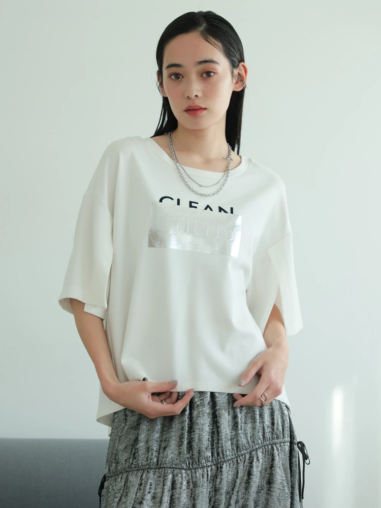 LADYMADE（レディメイド）｜ シルバープリントロゴTシャツ アイテムの