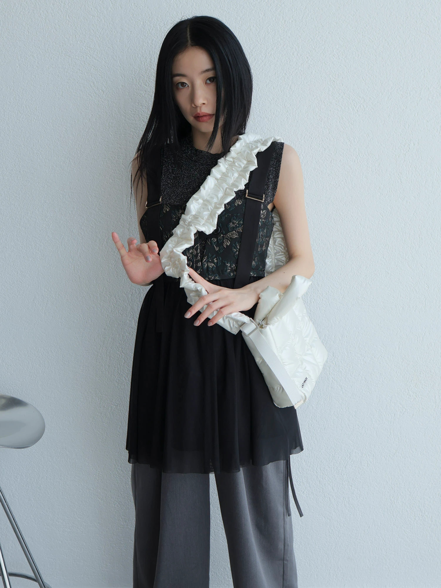 LADYMADE（レディメイド）｜ パデッドミニフリルショルダーバッグ