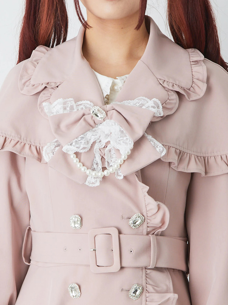 ケープフリルトレンチコート - Ank Rouge(アンクルージュ)のコート