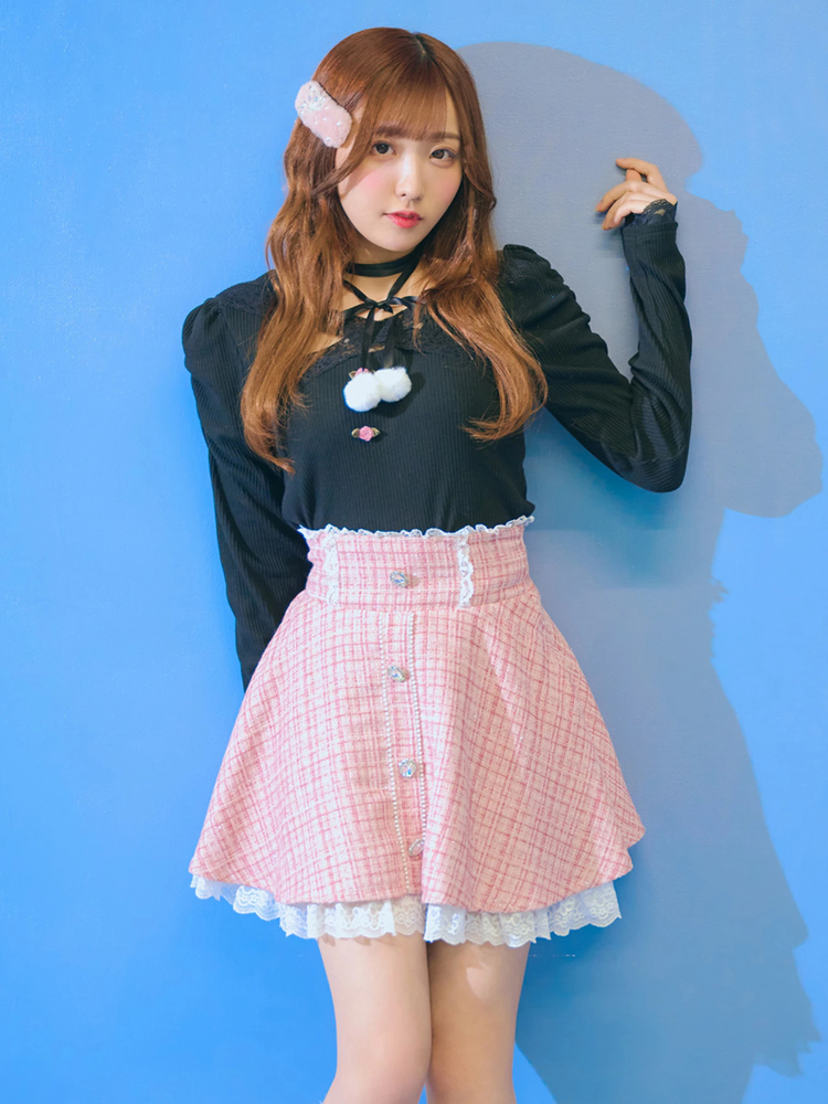 きらきらツイードスカート - Ank Rouge(アンクルージュ)のスカート