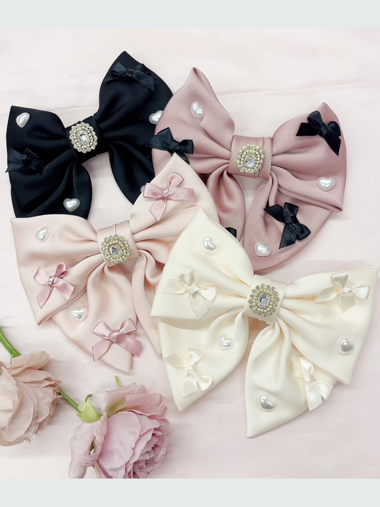 おリボンパールリボンバレッタ - Ank Rouge(アンクルージュ)のヘッド