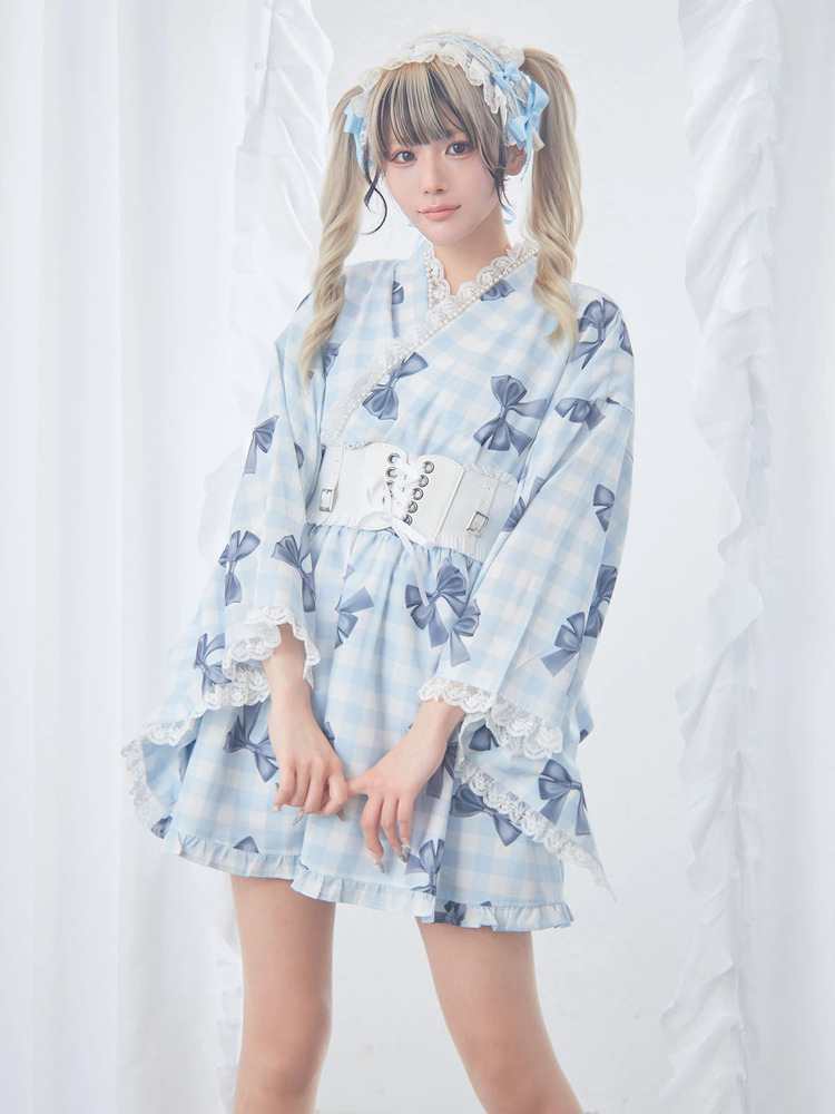 Ank Rouge 浴衣ドレス cherry berry princess 浴衣ワンピース - Ank