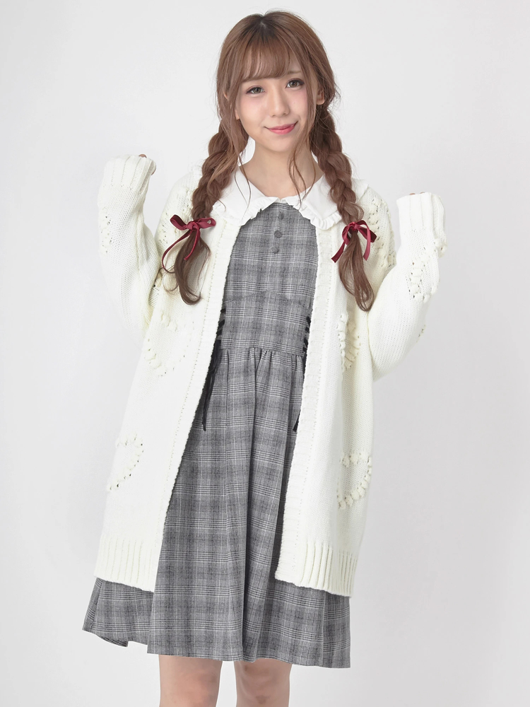 ハートジャガードロングカーディガン - Ank Rouge(アンクルージュ)の