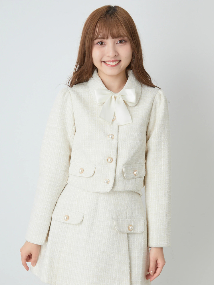 パイピングツイードジャケット - Ank Rouge(アンクルージュ)の