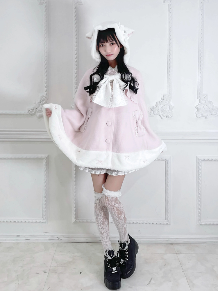 ネコちゃんポンチョコート - Ank Rouge(アンクルージュ)のコート